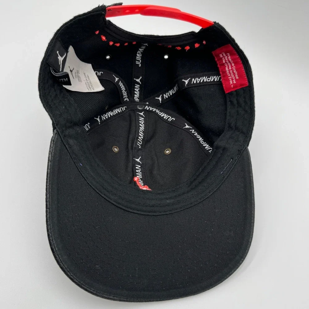 Jordan Jumpman Youth Cap Hat Black Purple Snapback‎ Adjustable Leather Brim